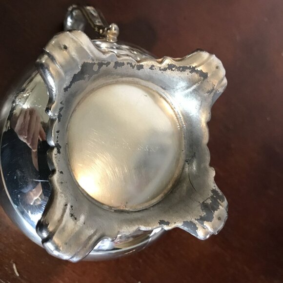 VTG Silverplate Tea & Coffee Set Wm Rogers & Sons Victorian Rose 1902 - Picture 5 of 15